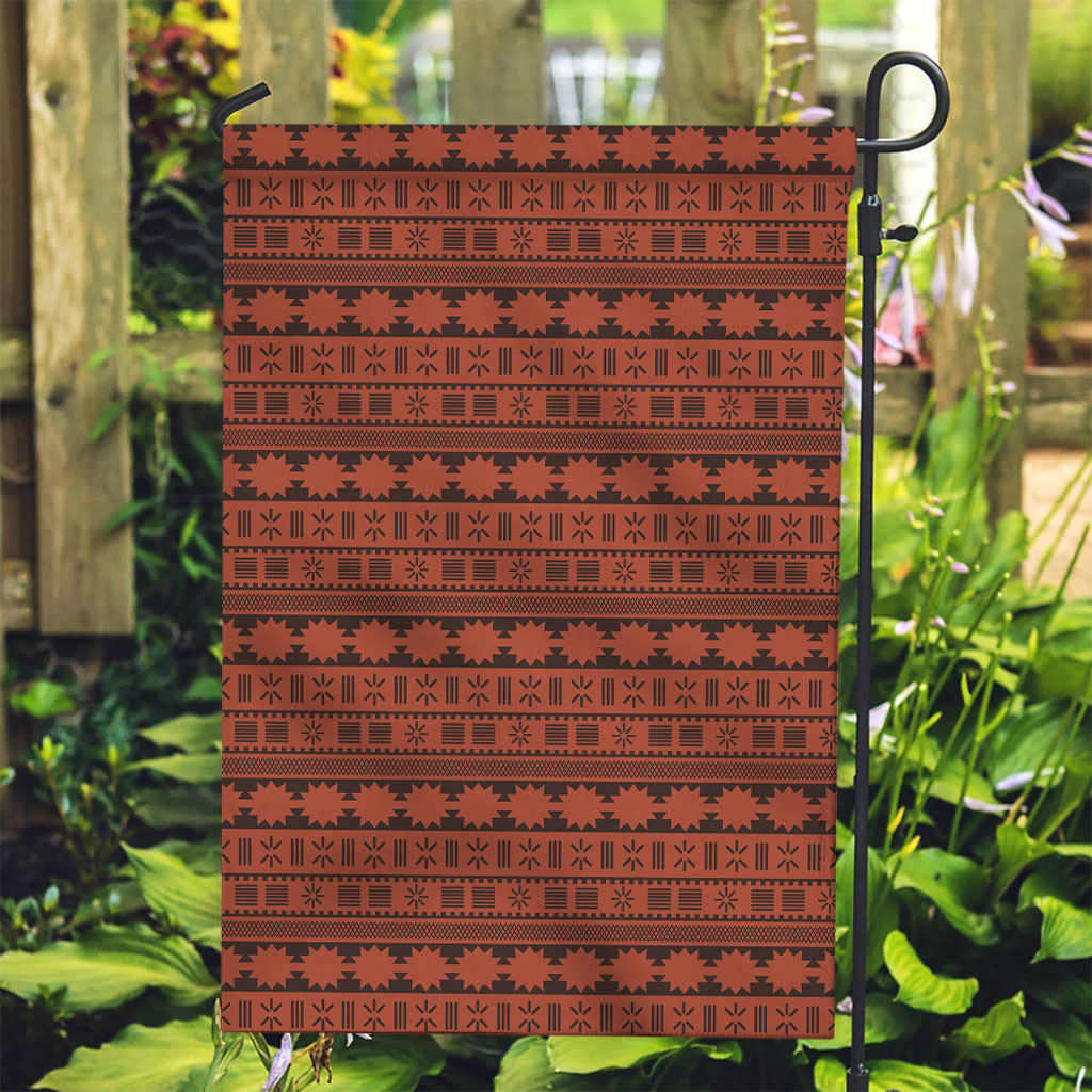 Polynesian Princess Inspired Tapa Pattern Garden Flag LT05 Garden Flag Red - Polynesian Pride