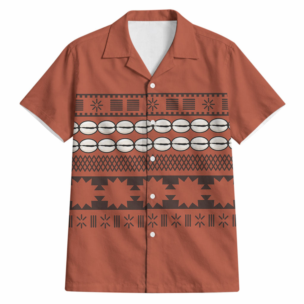 Polynesian Princess Inspired Tapa Pattern Hawaiian Shirt LT05 Red - Polynesian Pride