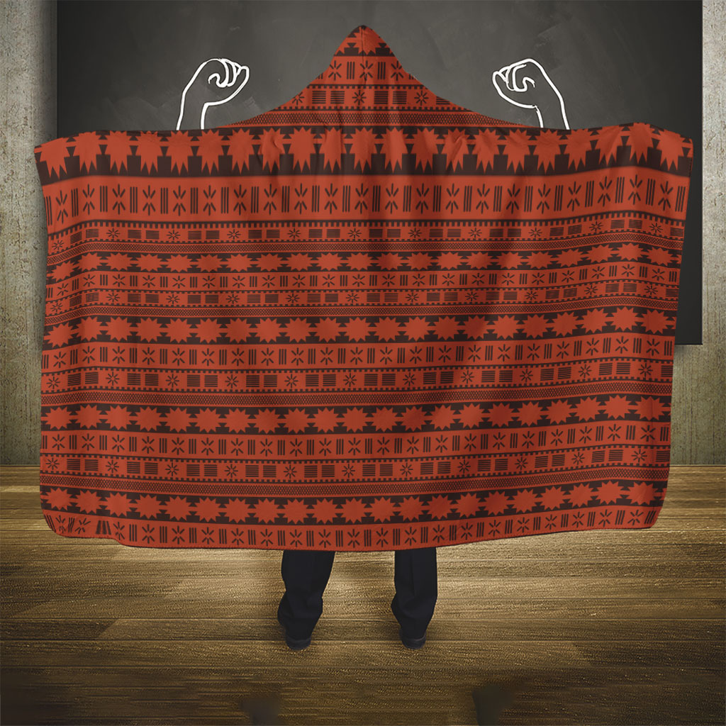 Polynesian Princess Inspired Tapa Pattern Hooded Blanket LT05 - Polynesian Pride