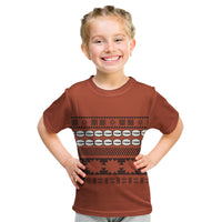 Polynesian Princess Inspired Tapa Pattern Kid T Shirt