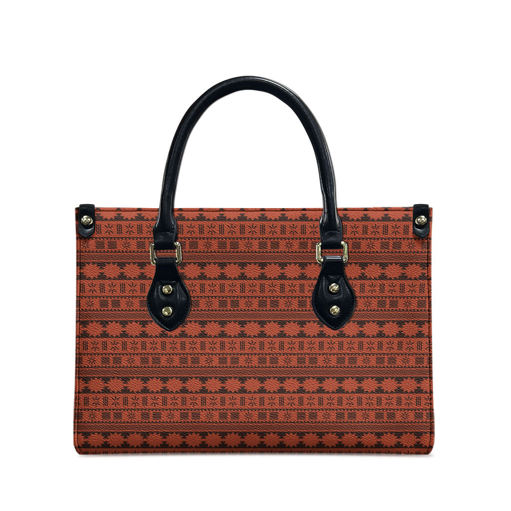 Polynesian Princess Inspired Tapa Pattern Leather Bag LT05 - Polynesian Pride