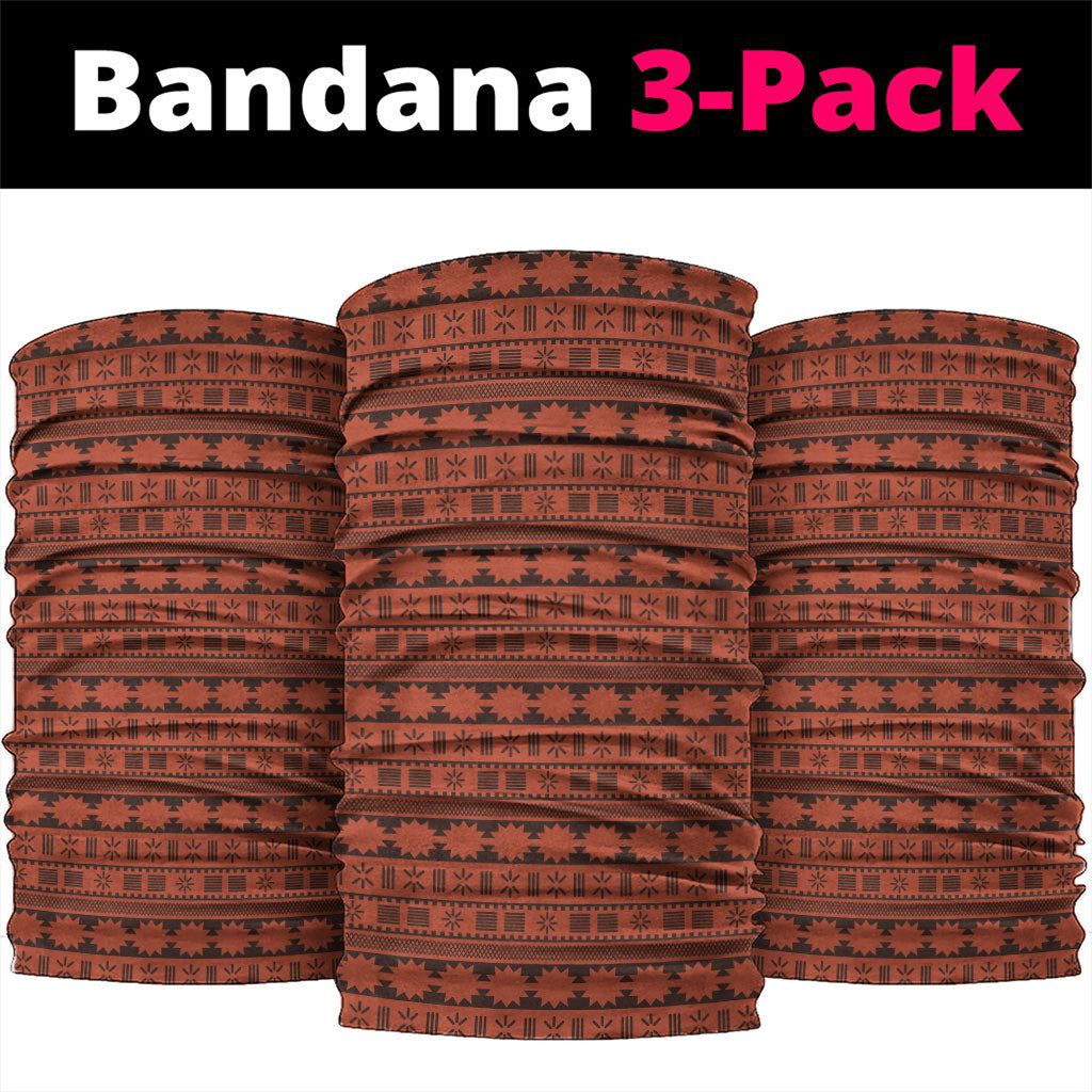 Polynesian Princess Inspired Tapa Pattern Neck Gaiter LT05 package One Size: 25*50cm Red - Polynesian Pride