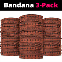 Polynesian Princess Inspired Tapa Pattern Neck Gaiter LT05 package One Size: 25*50cm Red - Polynesian Pride