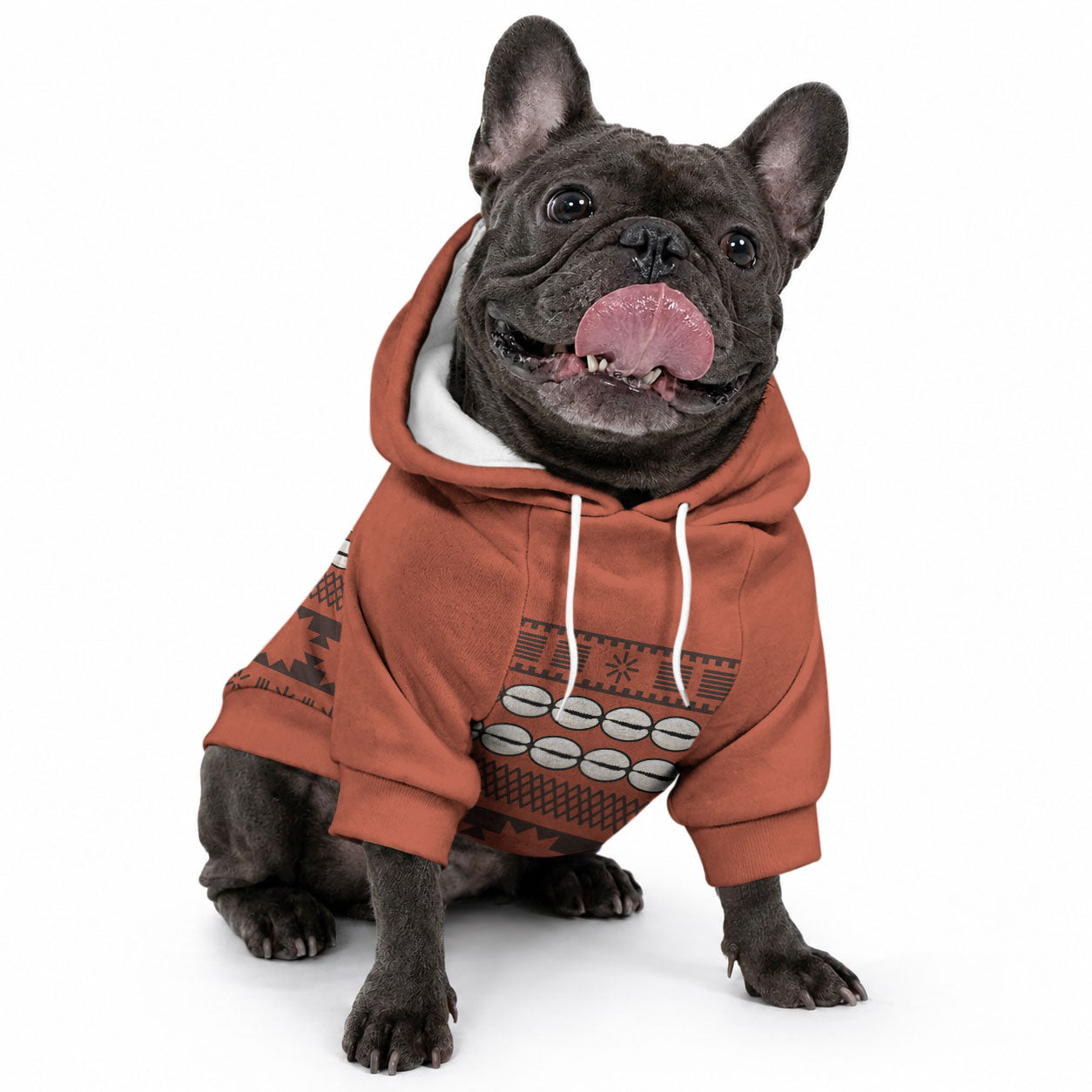 Polynesian Princess Inspired Tapa Pattern Pet Hoodie
