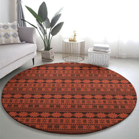 Polynesian Princess Inspired Tapa Pattern Round Carpet LT05 - Polynesian Pride