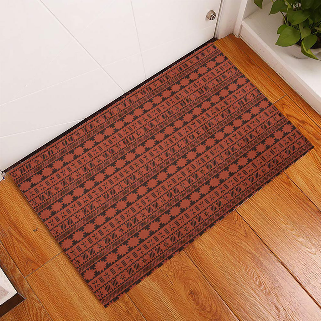 Polynesian Princess Inspired Tapa Pattern Rubber Doormat LT05 - Polynesian Pride