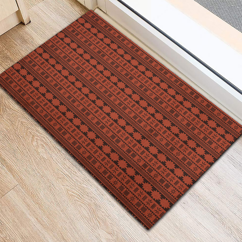 Polynesian Princess Inspired Tapa Pattern Rubber Doormat LT05 - Polynesian Pride
