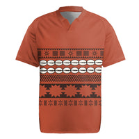 Polynesian Princess Inspired Tapa Pattern Rugby Jersey LT05 Red - Polynesian Pride