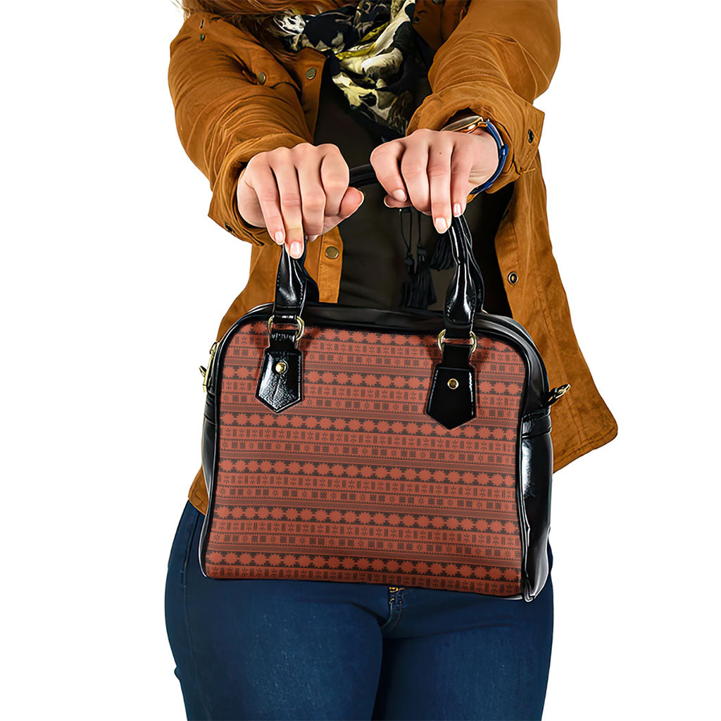 Polynesian Princess Inspired Tapa Pattern Shoulder Handbag LT05 One Size Red - Polynesian Pride
