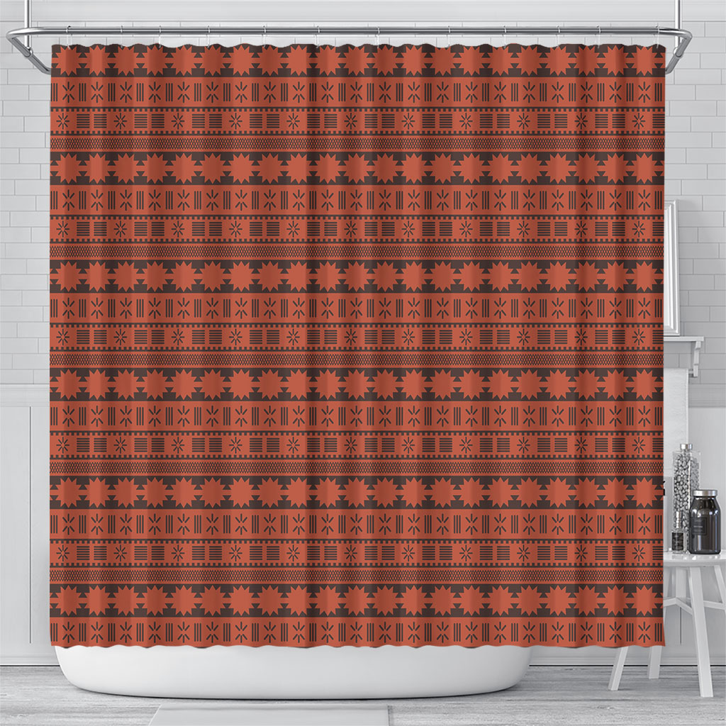 Polynesian Princess Inspired Tapa Pattern Shower Curtain LT05 - Polynesian Pride