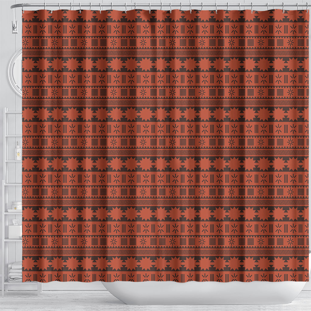 Polynesian Princess Inspired Tapa Pattern Shower Curtain LT05 - Polynesian Pride