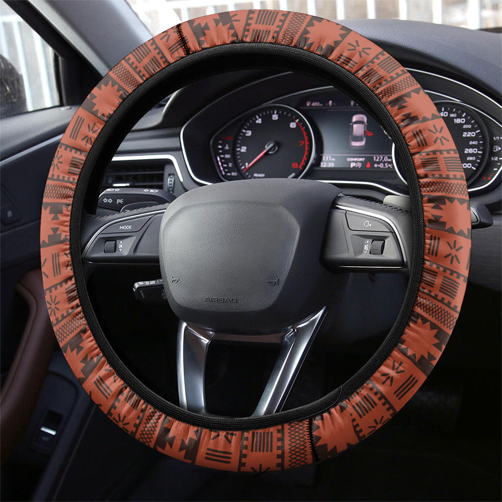 Polynesian Princess Inspired Tapa Pattern Steering Wheel Cover LT05 - Polynesian Pride