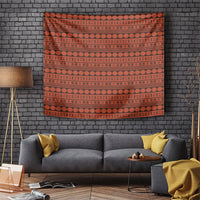 Polynesian Princess Inspired Tapa Pattern Tapestry LT05 Red - Polynesian Pride