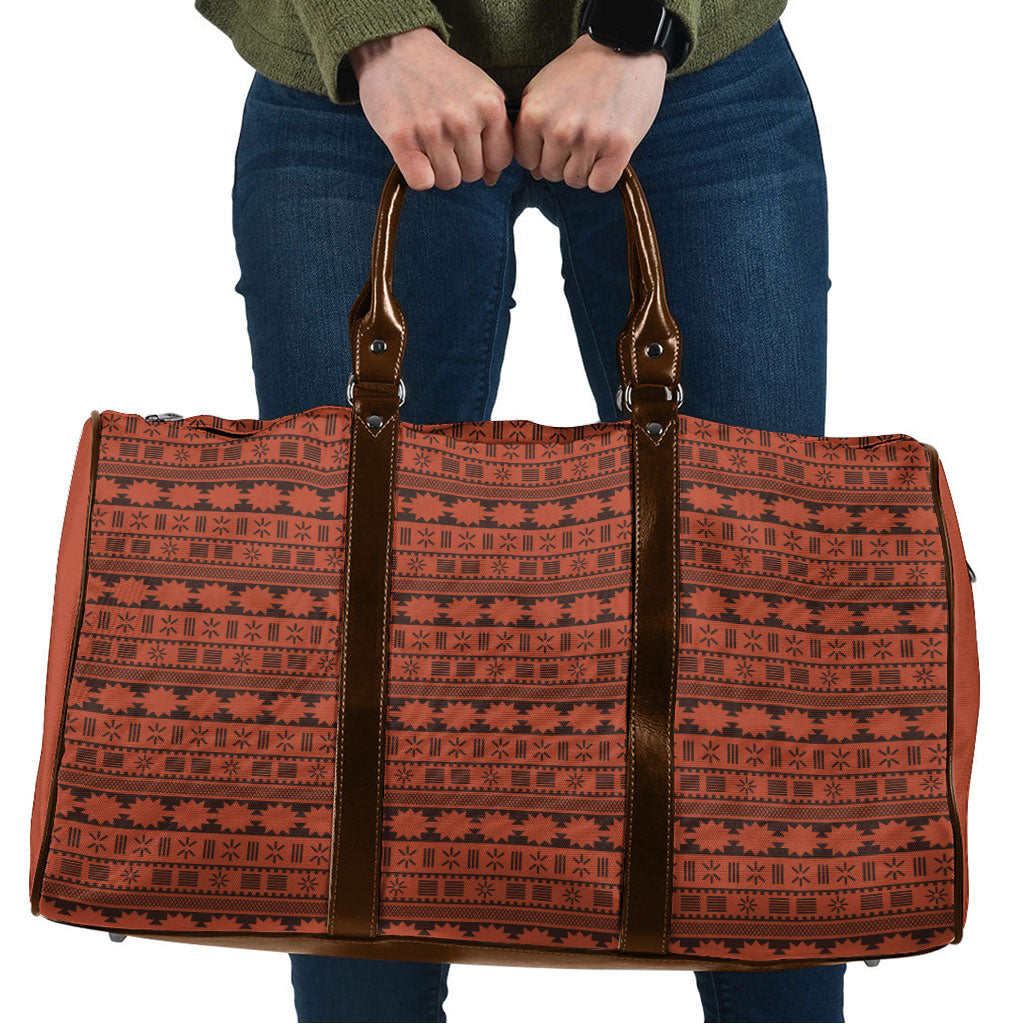 Polynesian Princess Inspired Tapa Pattern Travel Bag