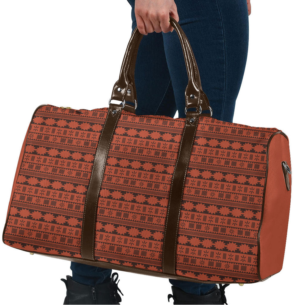 Polynesian Princess Inspired Tapa Pattern Travel Bag