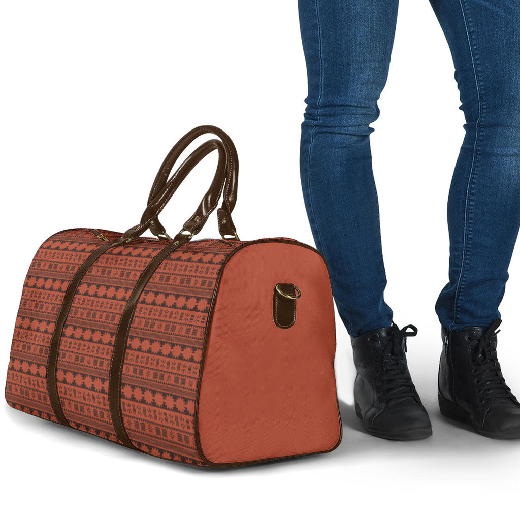 Polynesian Princess Inspired Tapa Pattern Travel Bag
