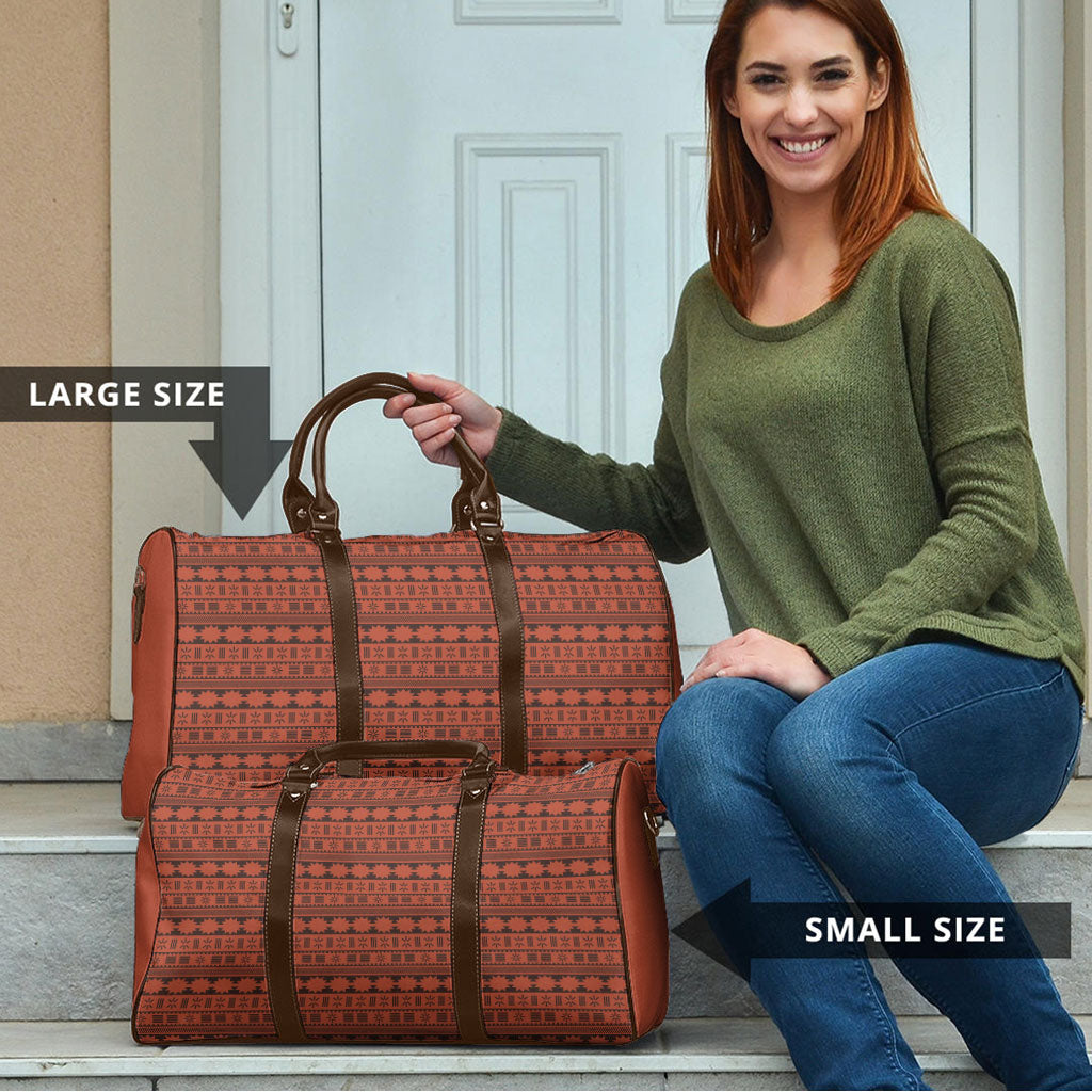 Polynesian Princess Inspired Tapa Pattern Travel Bag