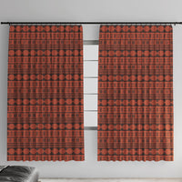 Polynesian Princess Inspired Tapa Pattern Window Curtain