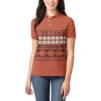 Polynesian Princess Inspired Tapa Pattern Women Polo Shirt LT05 - Polynesian Pride