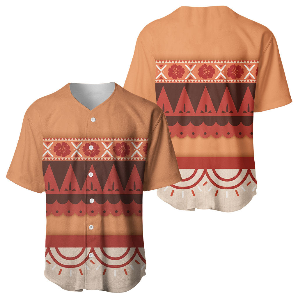 Polynesian Princess Inspired Cosplay Costume Baseball Jersey
