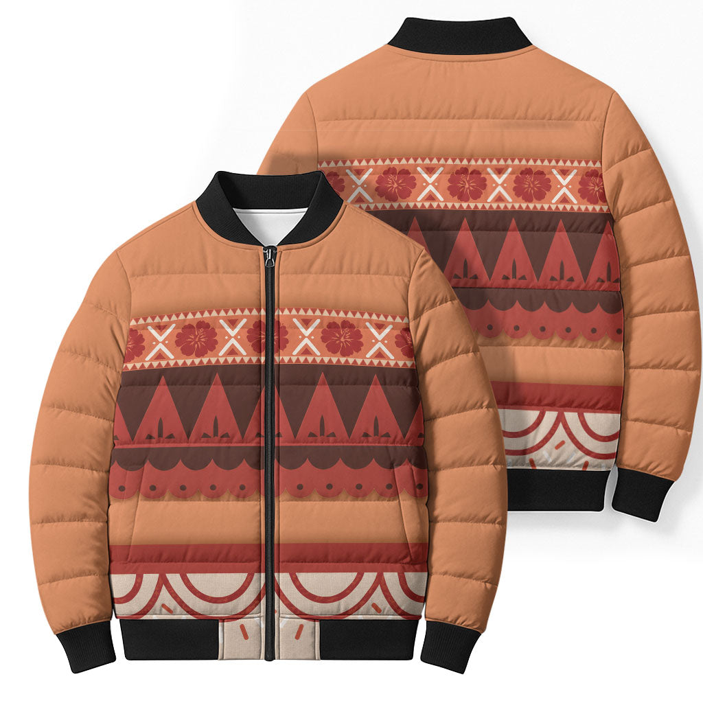 Polynesian Princess Inspired Cosplay Costume Bomber Puffer Jacket