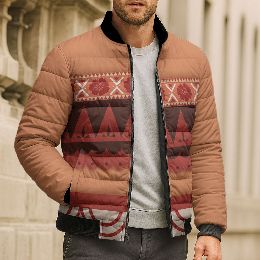 Polynesian Princess Inspired Cosplay Costume Bomber Puffer Jacket