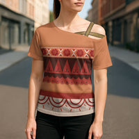 Polynesian Princess Inspired Cosplay Costume Cross Shoulder Shirt