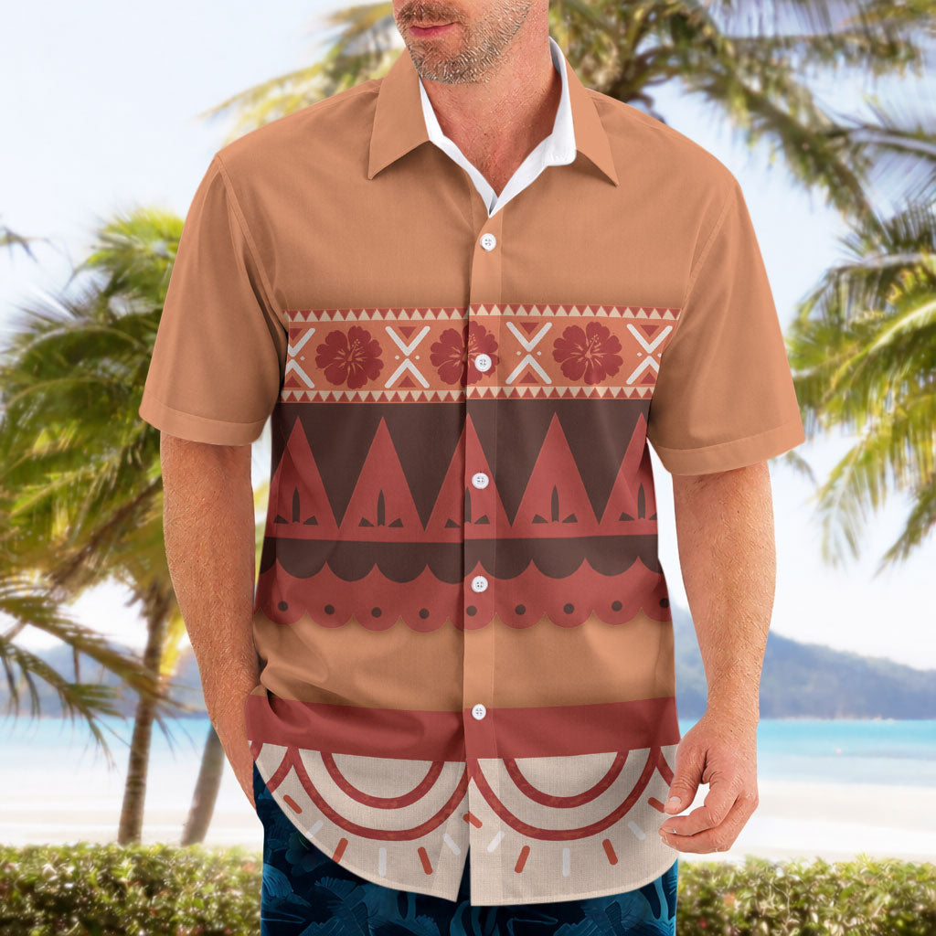 Polynesian Princess Inspired Cosplay Costume Hawaiian Shirt
