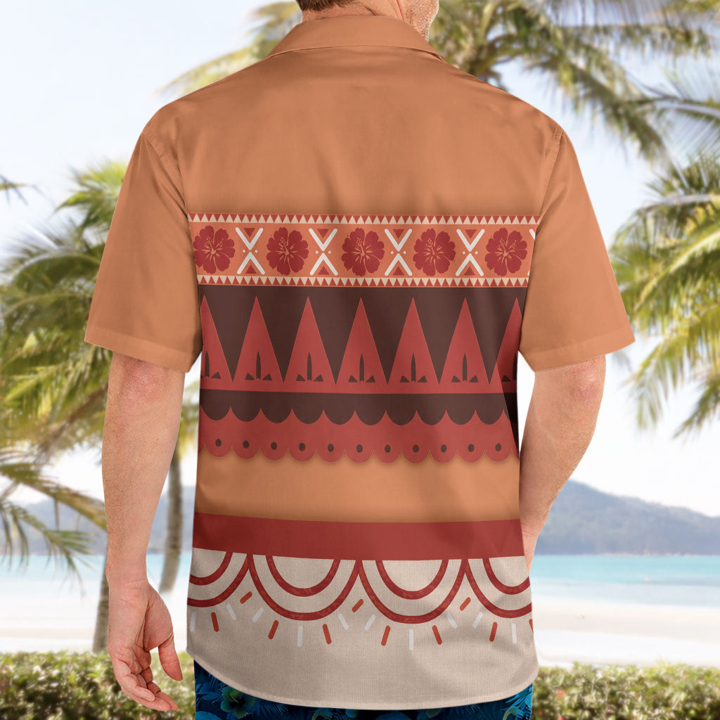 Polynesian Princess Inspired Cosplay Costume Hawaiian Shirt