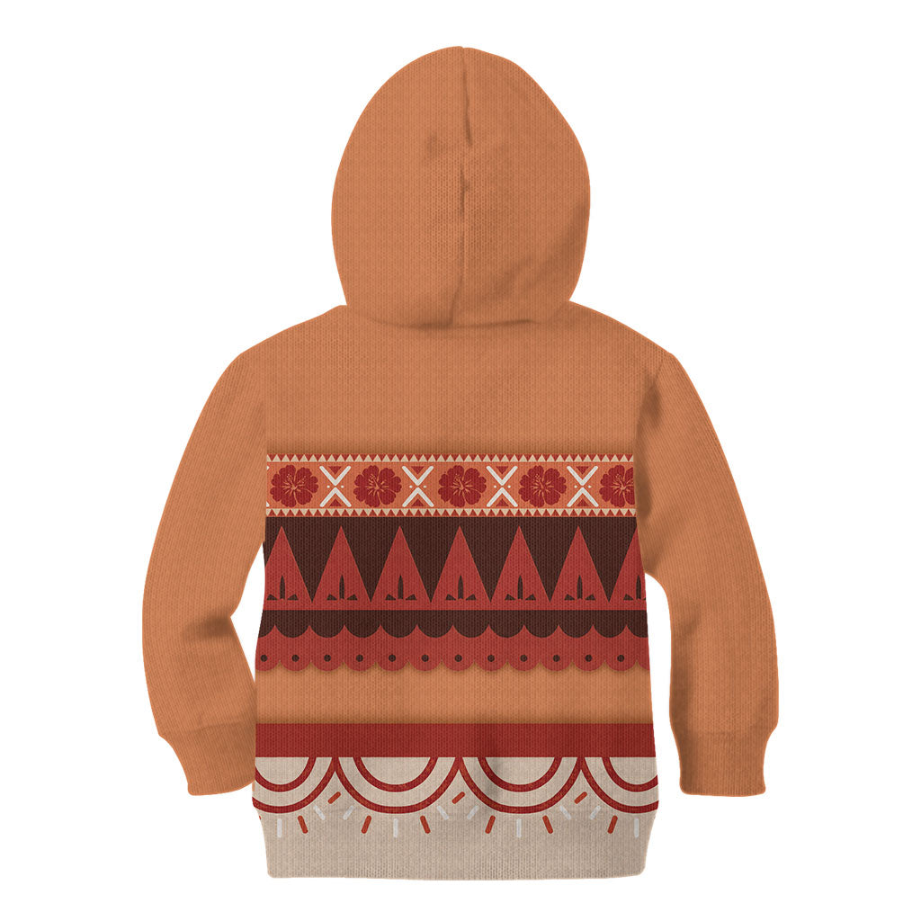 Polynesian Princess Inspired Cosplay Costume Kid Hoodie