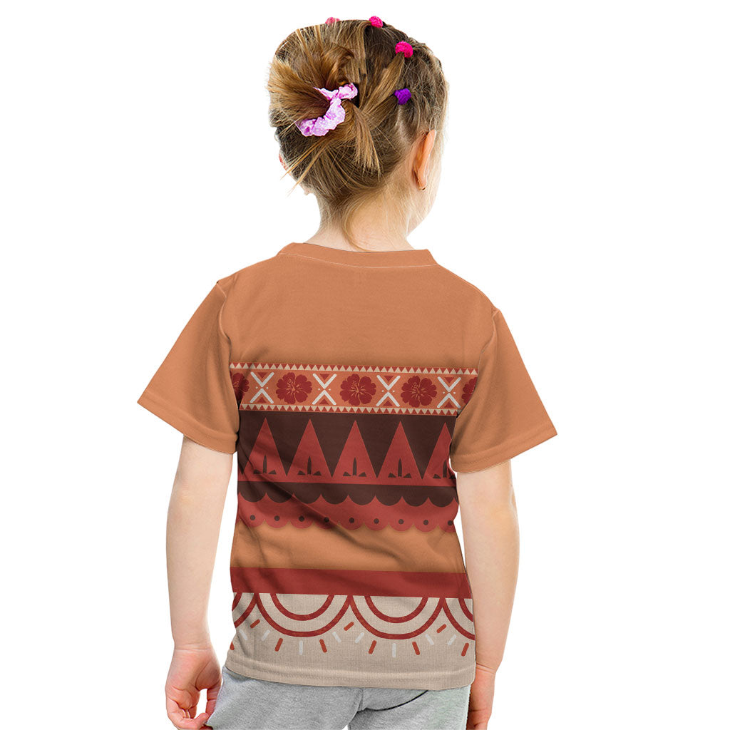 Polynesian Princess Inspired Cosplay Costume Kid T Shirt