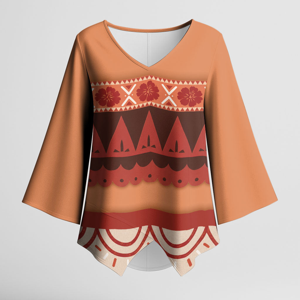 Polynesian Princess Inspired Cosplay Costume Kimono Sleeve Blouse