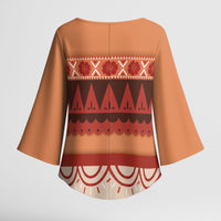 Polynesian Princess Inspired Cosplay Costume Kimono Sleeve Blouse