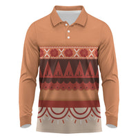 Polynesian Princess Inspired Cosplay Costume Long Sleeve Polo Shirt