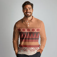 Polynesian Princess Inspired Cosplay Costume Long Sleeve Polo Shirt