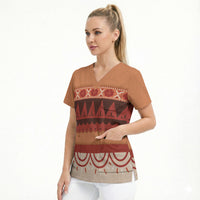 Polynesian Princess Inspired Cosplay Costume Scrub Top