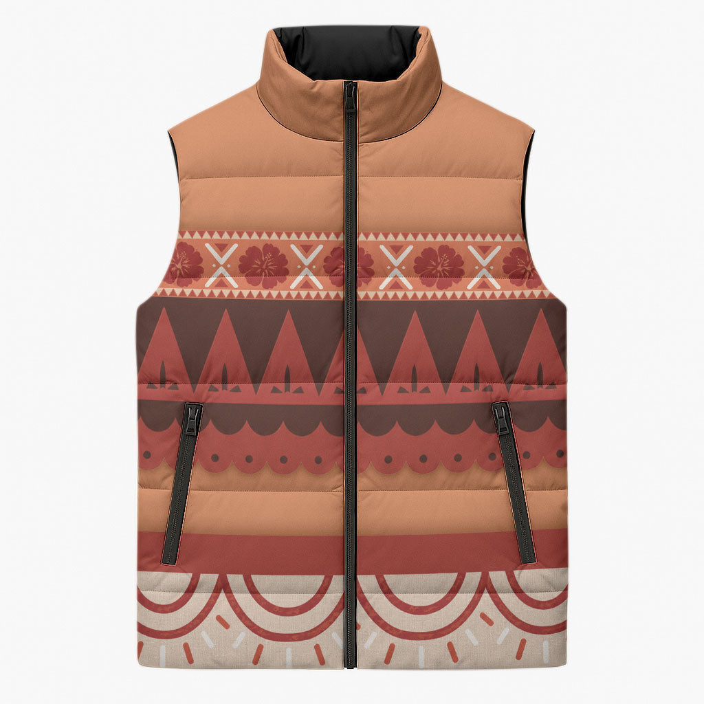 Polynesian Princess Inspired Cosplay Costume Sleeveless Puffer Jacket