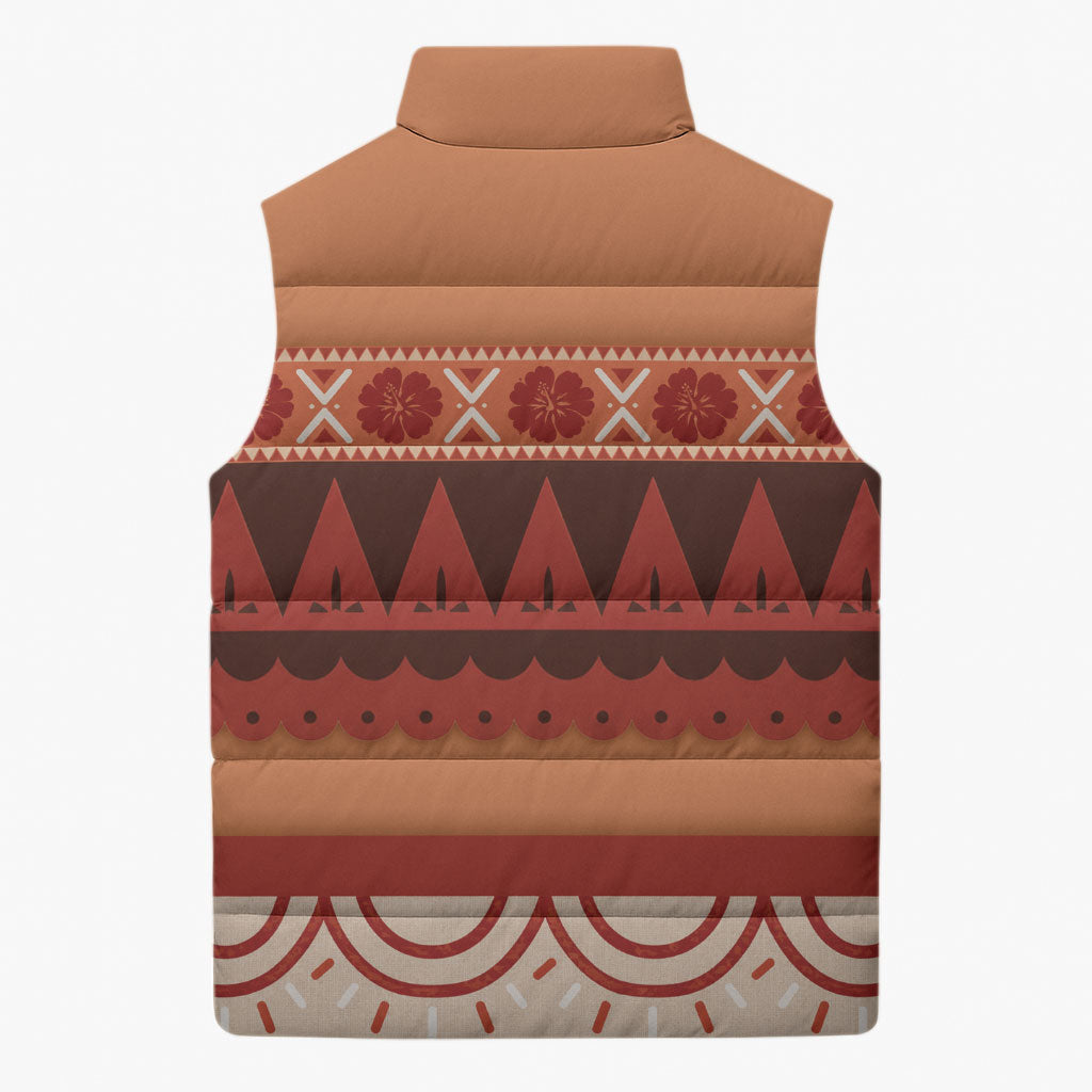 Polynesian Princess Inspired Cosplay Costume Sleeveless Puffer Jacket