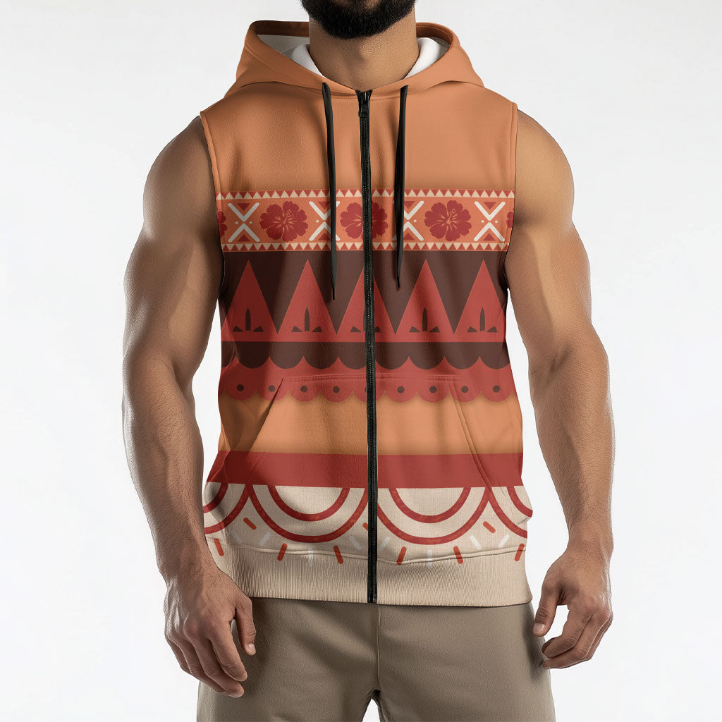 Polynesian Princess Inspired Cosplay Costume Sleeveless Zip Hoodie