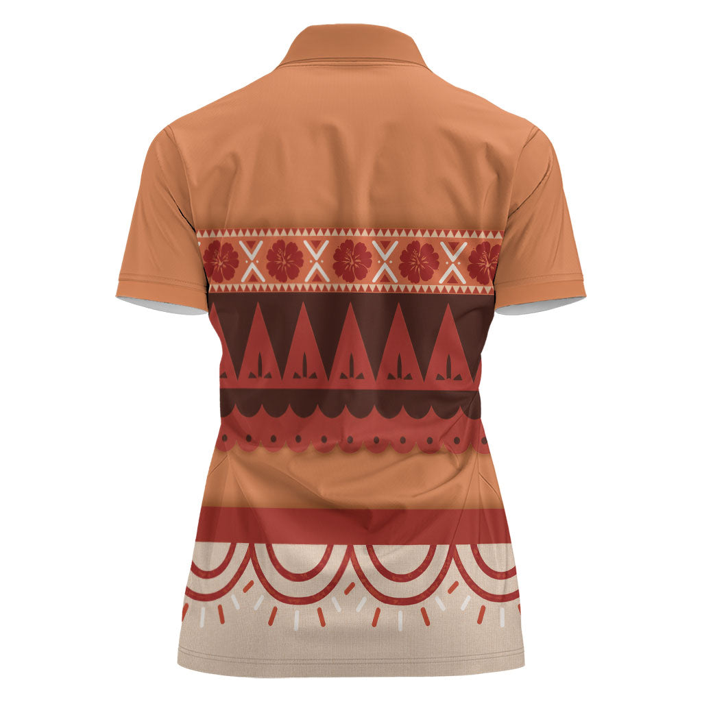 Polynesian Princess Inspired Cosplay Costume Women Polo Shirt
