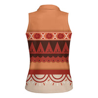 Polynesian Princess Inspired Cosplay Costume Women Sleeveless Polo Shirt