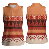 Polynesian Princess Inspired Cosplay Costume Women Sleeveless Polo Shirt