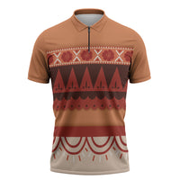 Polynesian Princess Inspired Cosplay Costume Zipper Polo Shirt