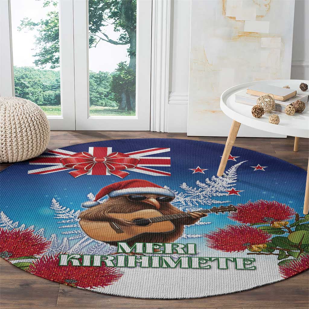 New Zealand Kiwi Christmas Round Carpet Xmas Vibe