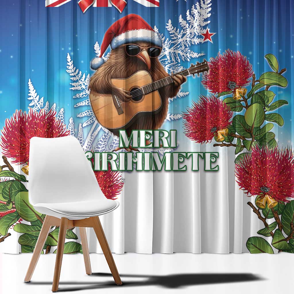 New Zealand Kiwi Christmas Window Curtain Xmas Vibe