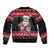 New Zealand Santa Tiki Christmas Bomber Jacket Meri Kirihimete