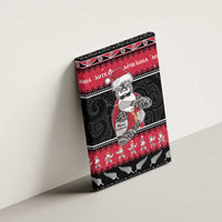 New Zealand Santa Tiki Christmas Canvas Wall Art Meri Kirihimete