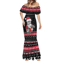 New Zealand Santa Tiki Christmas Mermaid Dress Meri Kirihimete LT05 - Polynesian Pride