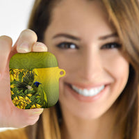 New Zealand Bellbird AirPods Case With Kowhai Flowers LT05 - Polynesian Pride