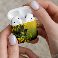 New Zealand Bellbird AirPods Case With Kowhai Flowers LT05 - Polynesian Pride